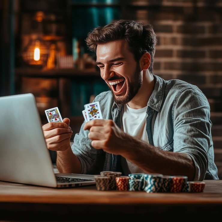 Antarmuka aplikasi mobile poker Indonesia di sigma168 dengan menu login dan navigasi game